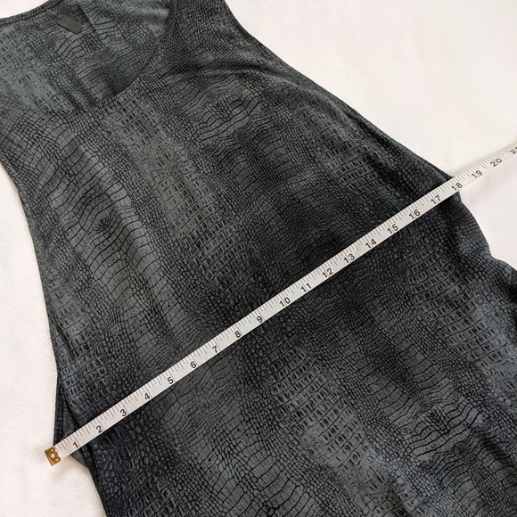 Indah Gray Crocodile Print Boho Maxi Dress - Picture 6 of 11